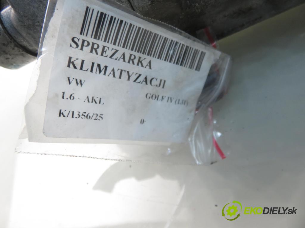 VW GOLF IV (1J1) HB 1999 74,00 1.6 - AKL 1595,00 KOMPRESOR: klimatizácie 1J0820803F (Kompresor klimatizácie)