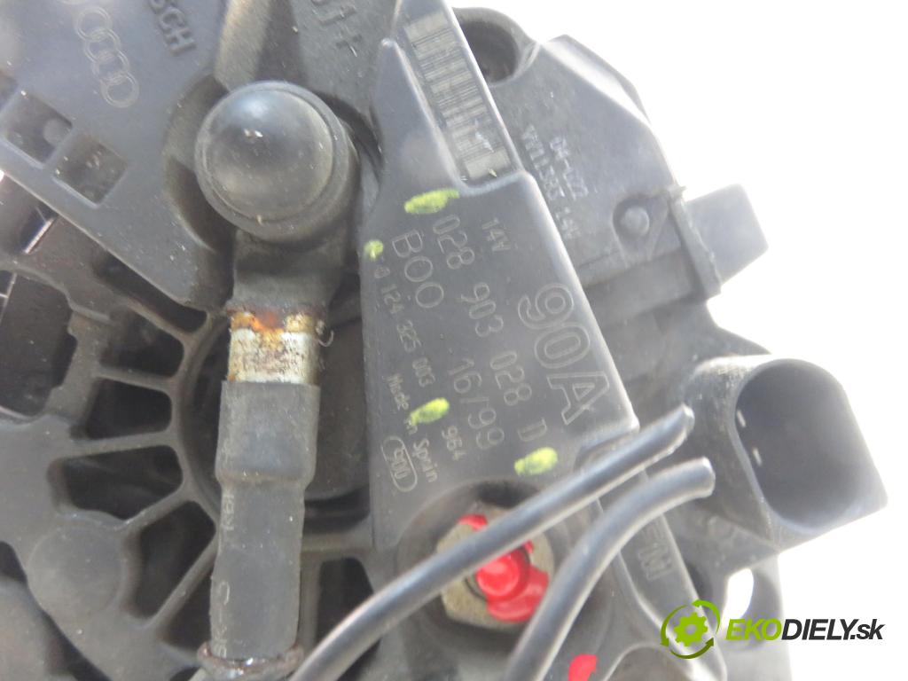 VW GOLF IV (1J1) HB 1999 74,00 1.6 - AKL 1595,00 Alternátor 028903028D ; 0124325003 (Alternátor)