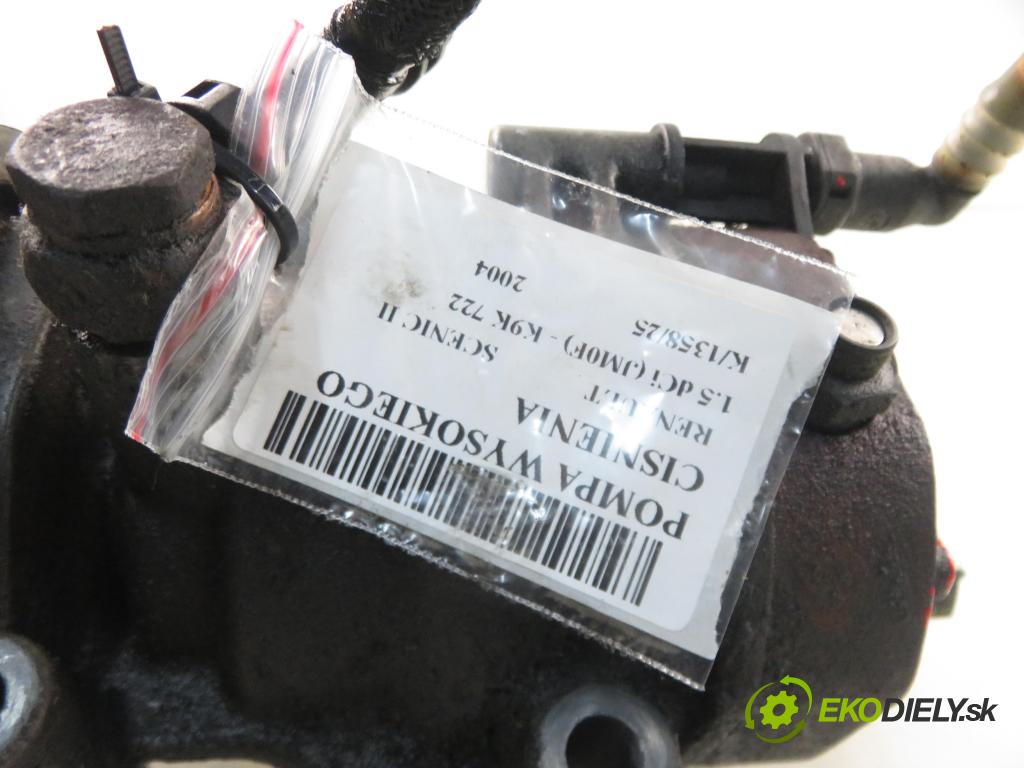 RENAULT SCENIC II (JM0/1_) MINIVAN 2004 60,00 1.5 dCi (JM0F) - K9K 722 1461,00 pumpa vysokého TLAK: R9042A040A ; 8200379376 ; 8200057225