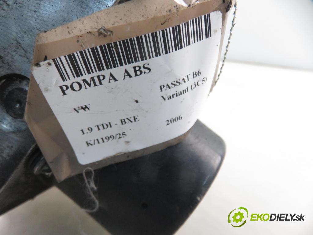 VW PASSAT B6 Variant (3C5) KOMBI 2006 77,00 1.9 TDI - BXE 1896,00 Pumpa ABS 3C0614095P ; 16027001A (Pumpa ABS)