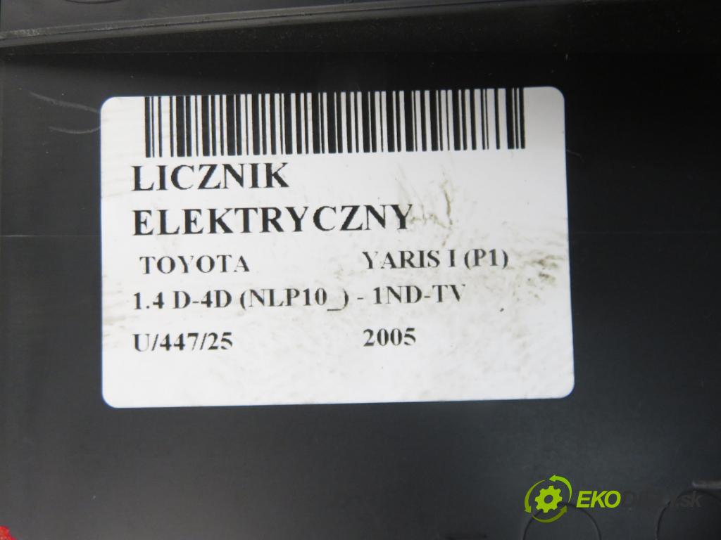 TOYOTA YARIS (_P1_) HB 2005 55,00 1.4 D-4D (NLP10_) - 1ND-TV 1364,00 Prístrojovka elektrický 216558653