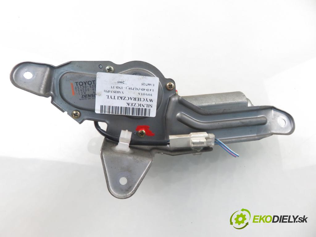 TOYOTA YARIS (_P1_) HB 2005 55,00 1.4 D-4D (NLP10_) - 1ND-TV 1364,00 motorek stěrače ZADNÍ: 8513052010 ; 1592004054
