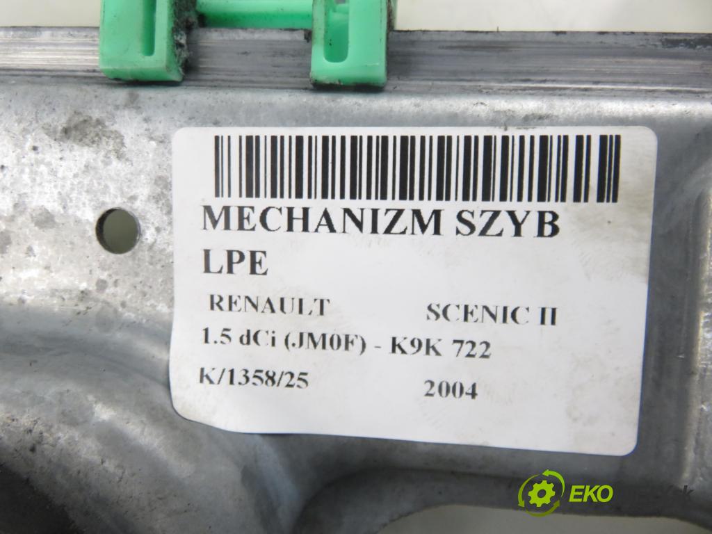 RENAULT SCENIC II (JM0/1_) MINIVAN 2004 60,00 1.5 dCi (JM0F) - K9K 722 1461,00 mechanismus oken 440726J4