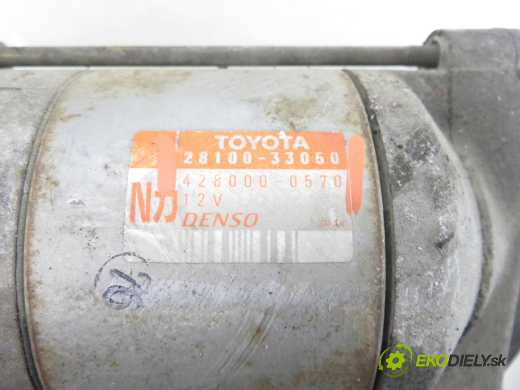TOYOTA YARIS (_P1_) HB 2005 55,00 1.4 D-4D (NLP10_) - 1ND-TV 1364,00 Štartér 2810033050 ; 4280000570 (Štartér)