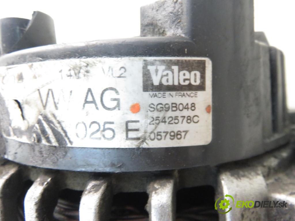 VW POLO (9N_) HB 2002 47,00 1.2 12V 64 - AZQ 1198,00 Alternátor SG9B048 (Alternátor)