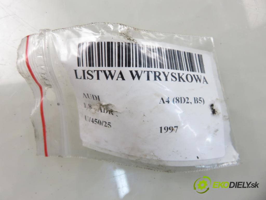 AUDI A4 (8D2, B5) SEDAN 1997 92,00 1.8 - ADR 1781,00 Lišta vstrekovacia 058133551A ; 058133681 (Vstrekovacia lišta)