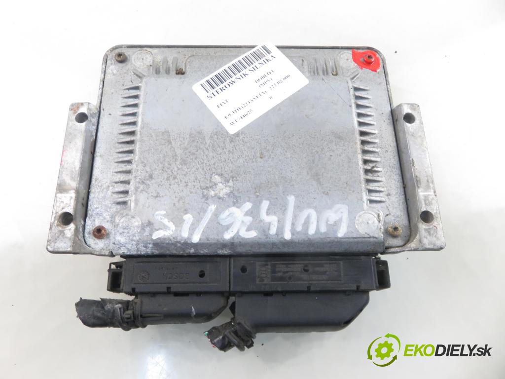 FIAT DOBLO nadwozie wielkoprzestrzenne (MPV) (119_, 223_) KOMBIVAN 2002 74,00 1.9 JTD 100 - 182 B9.000 1910,00 řídící jednotka motora 0281010344 ; 73501235