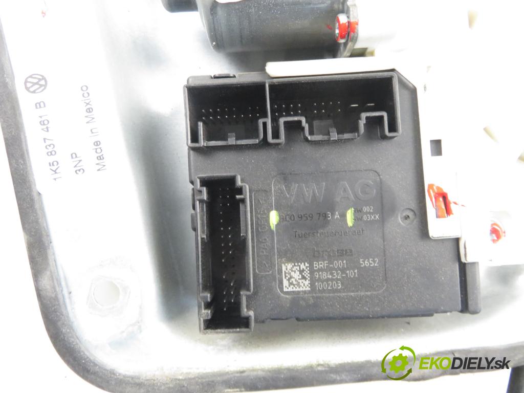 VW GOLF VI Variant (AJ5) KOMBI 2010 77,00 1.6 TDI - CAYC 1598,00 mechanismus oken 1K5837401AS ; 3C0959793A ; 3C0959701C