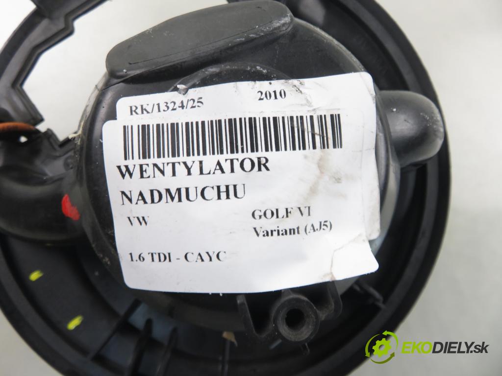 VW GOLF VI Variant (AJ5) KOMBI 2010 77,00 1.6 TDI - CAYC 1598,00 ventilátor větráku 35987694C