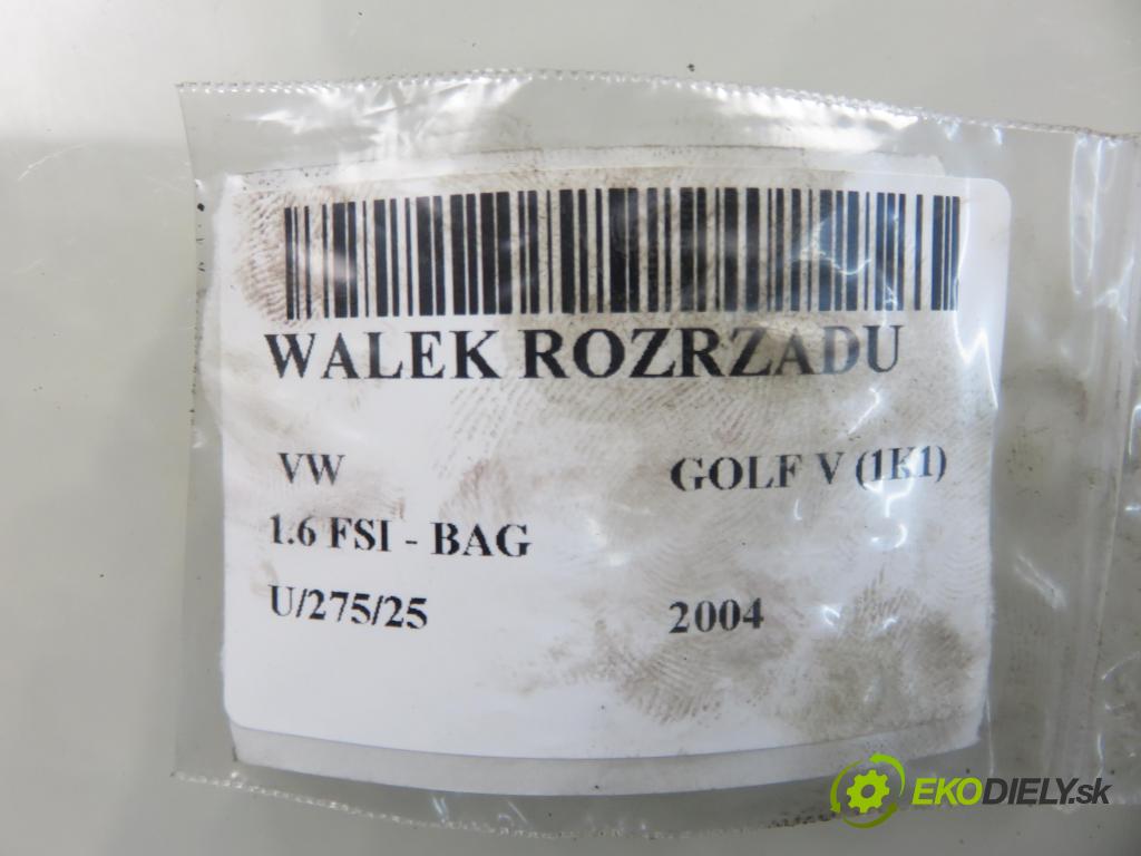 VW GOLF V (1K1) HB 2004 85,00 1.6 FSI - BAG 1598,00 VÁLEČEK VAČKOVÁ HŘÍDEL: 03C103475