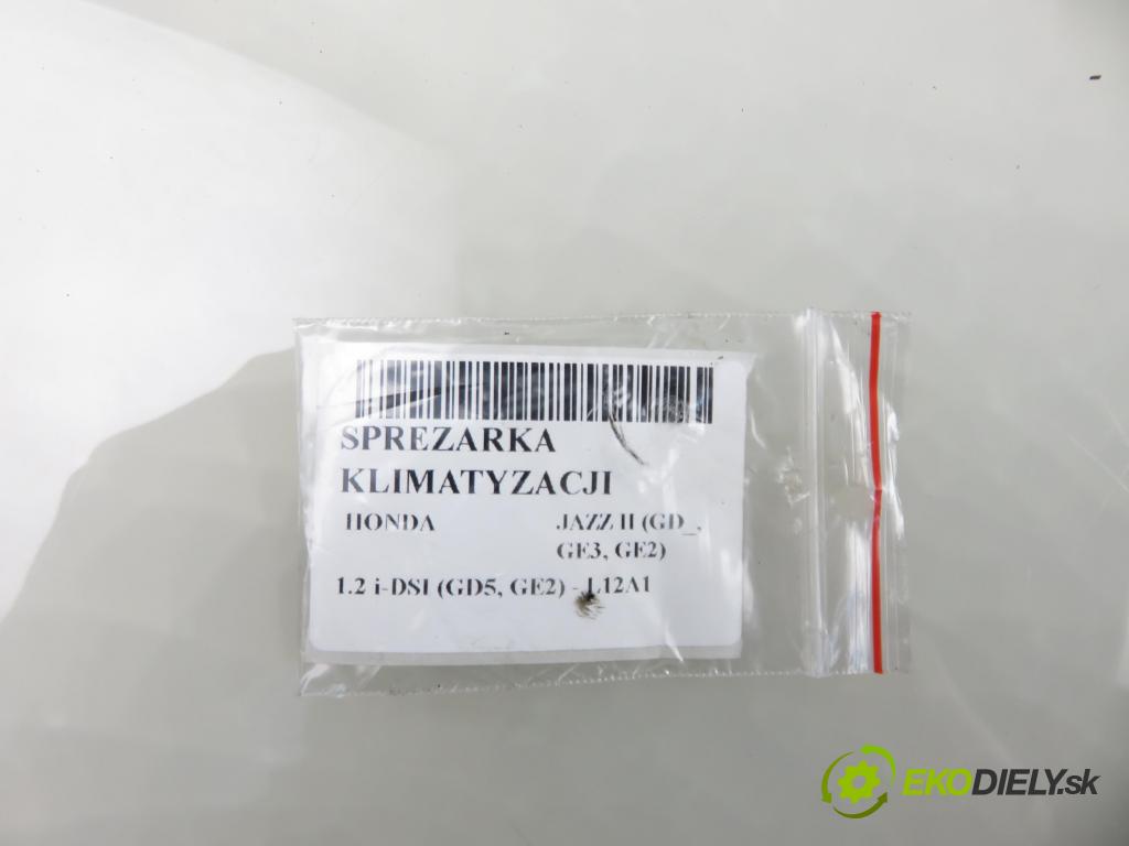 HONDA JAZZ II (GD_, GE3, GE2) HB 2001 57,00 1.2 i-DSI (GD5, GE2) - L12A1 1243,00 KOMPRESOR: klimatizácie HS090R (Kompresor klimatizácie)