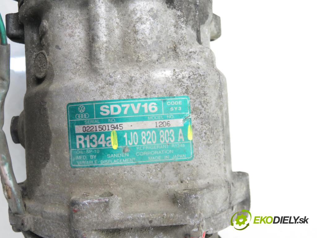 VW GOLF IV (1J1) HB 1999 74,00 1.6 - APF 1595,00 KOMPRESOR: klimatizácie 1J0820803A (Kompresor klimatizácie)