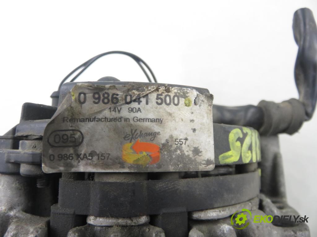 VW GOLF IV (1J1) HB 1999 74,00 1.6 - APF 1595,00 Alternátor 0986041500 (Alternátor)