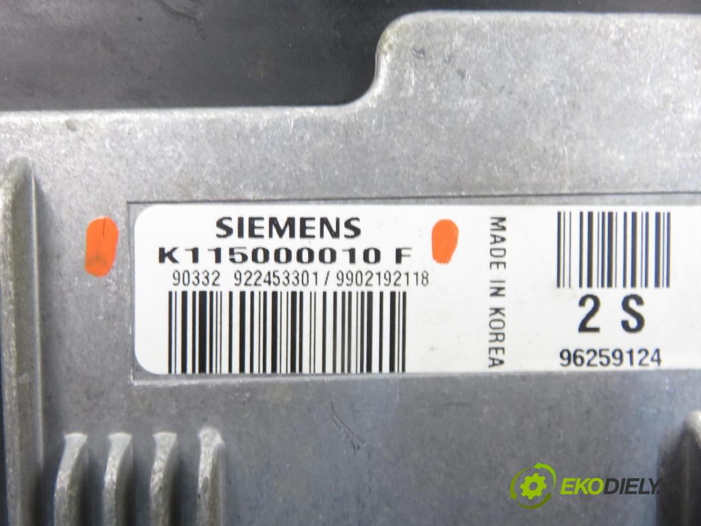 DAEWOO MATIZ (M100, M150) HB 1999 38,00 0.8 52 - F8CV 796,00 spínačka / imobilizéra IMMO / řídící jednotka K115000010F