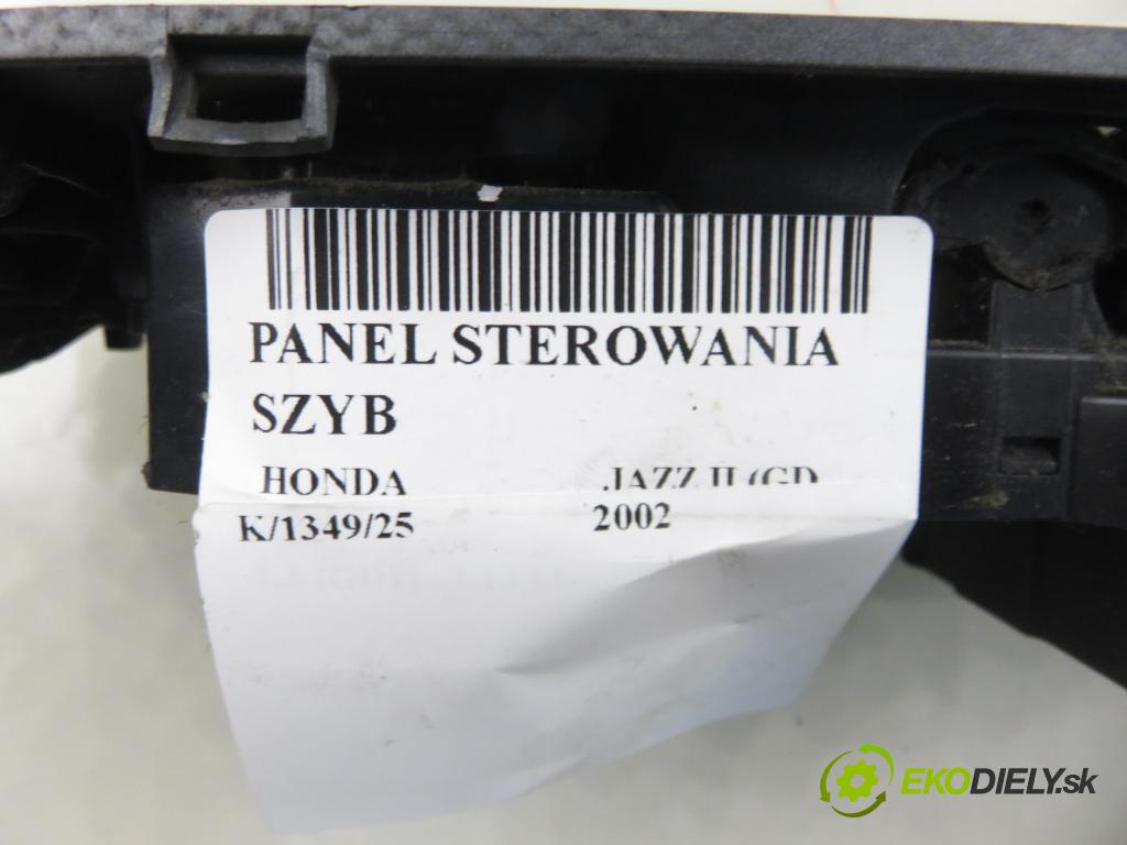 HONDA JAZZ II (GD_, GE3, GE2) HB 2002 61,00 1.3 (GD1) - L13A1 1339,00 Panel ovládaní oken 35750SAAG010M1