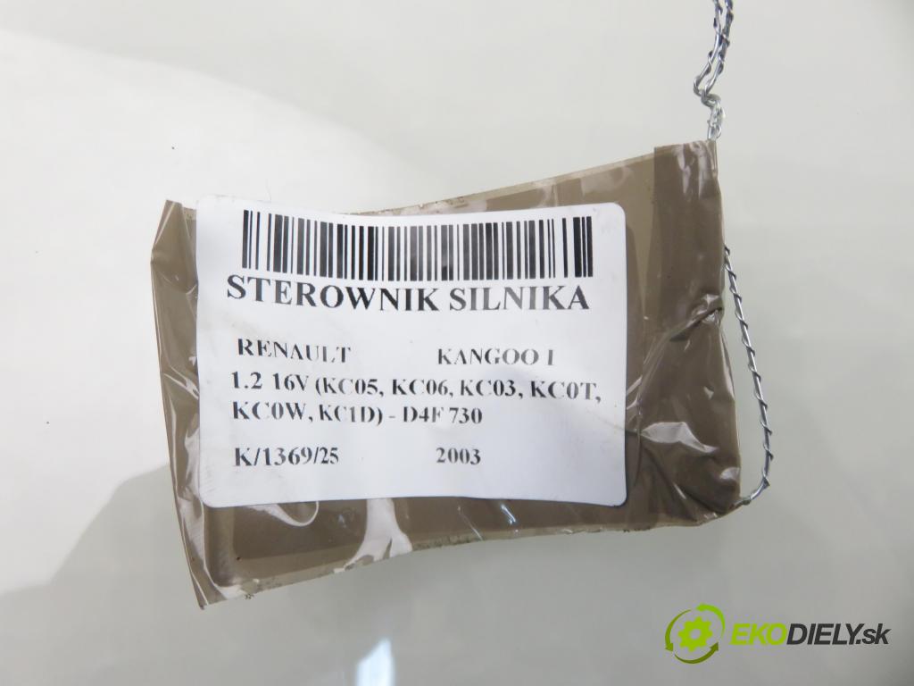 RENAULT KANGOO (KC0/1_) KOMBIVAN 2003 55,00 1.2 16V (KC05, KC06, KC03, KC0T, KC0W, KC1D) - D4F 1149,00 řídící jednotka motora IAW5NR2K5 ; 8200181482 ; 8200262897
