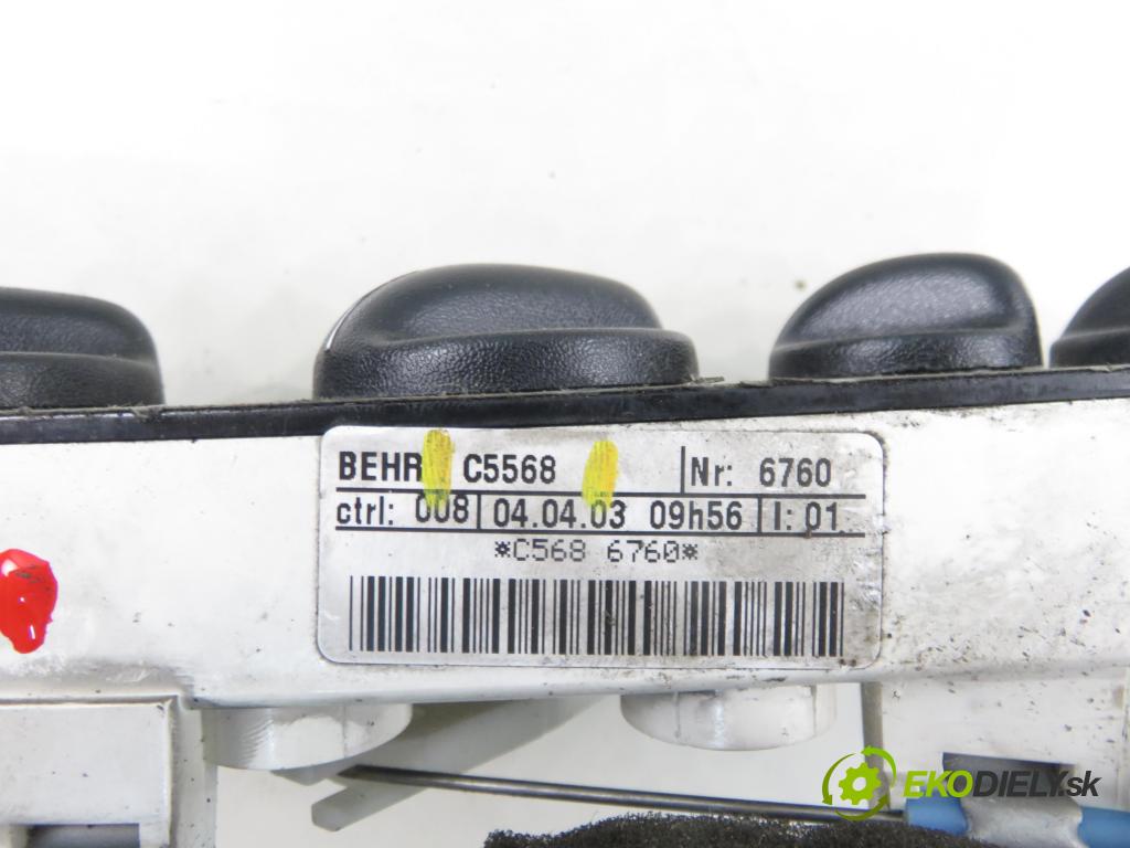 RENAULT KANGOO (KC0/1_) KOMBIVAN 2003 55,00 1.2 16V (KC05, KC06, KC03, KC0T, KC0W, KC1D) - D4F 1149,00 Panel kúrenia KLIMATIZACE: C5568