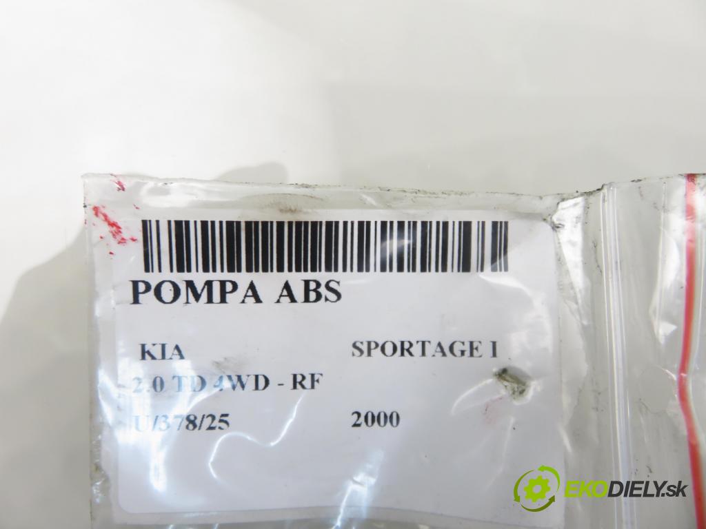 KIA SPORTAGE (K00) TERENOWY 2000 61,00 2.0 TD 4WD 83 - RF 1998,00 Pumpa ABS 0K084A43780A (Pumpa ABS)