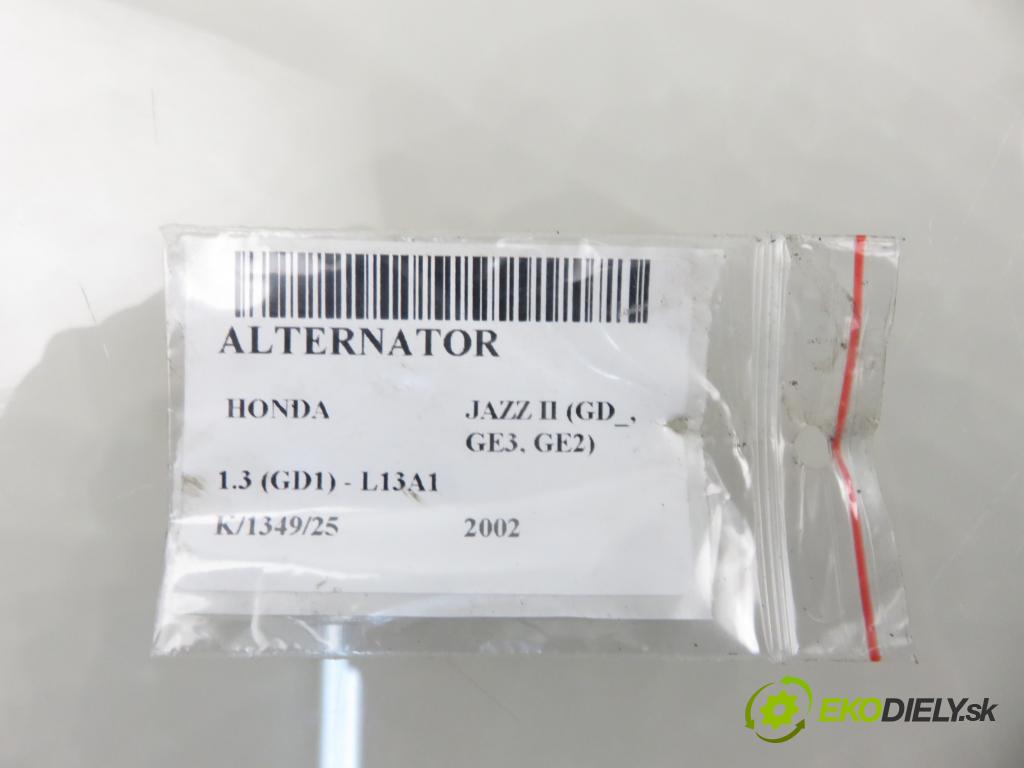 HONDA JAZZ II (GD_, GE3, GE2) HB 2002 61,00 1.3 (GD1) - L13A1 1339,00 Alternátor (Alternátor)