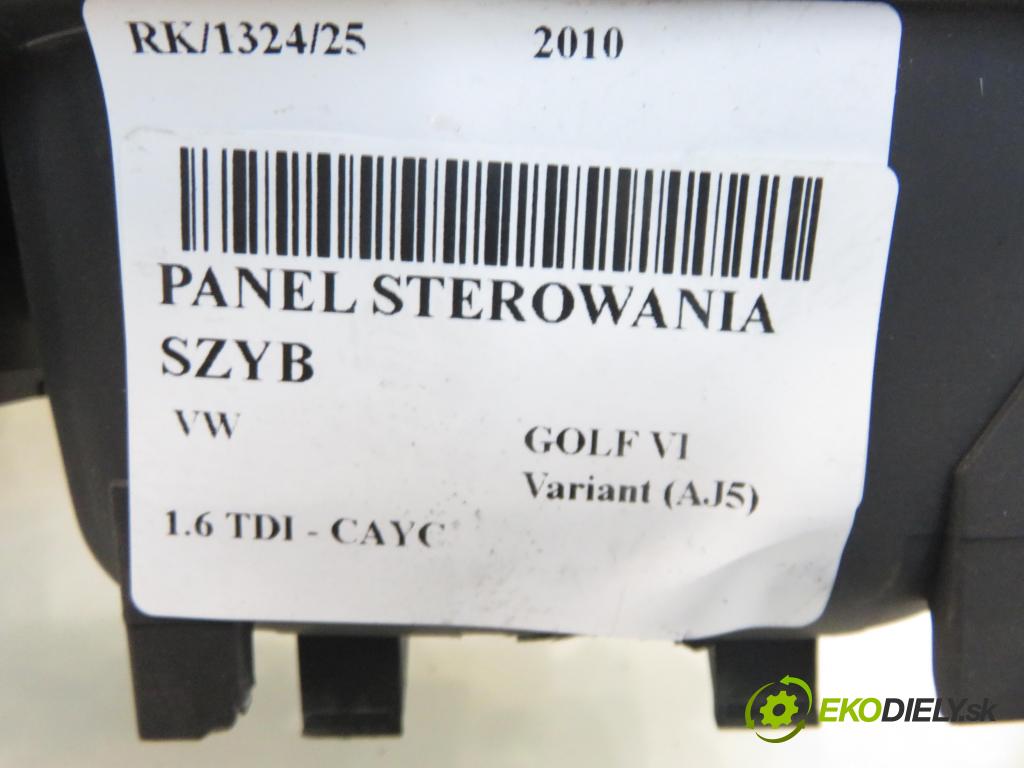 VW GOLF VI Variant (AJ5) KOMBI 2010 77,00 1.6 TDI - CAYC 1598,00 Panel ovládaní oken 5K4959857 ; 5K1959565 ; 1K4868049C