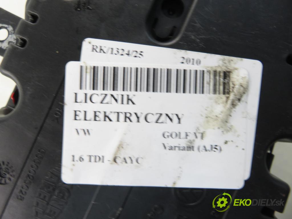 VW GOLF VI Variant (AJ5) KOMBI 2010 77,00 1.6 TDI - CAYC 1598,00 prístrojovka elektrický 5K0920870G