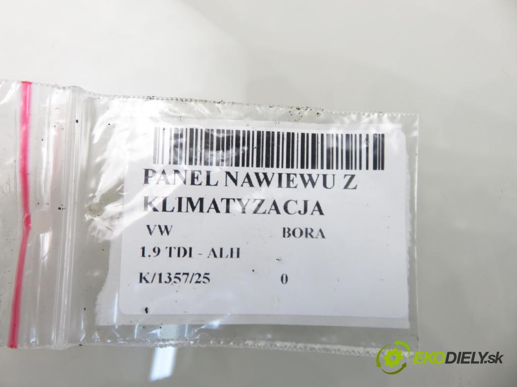 VW BORA (1J2) SEDAN 2002 74,00 1.9 TDI PD 101 - ATD 1896,00 Panel kúrenia KLIMATIZACE: 1J0820045F