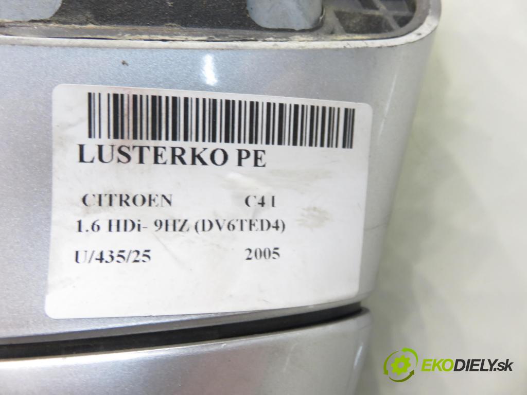 CITROEN C4 I (LC_) HB 2005 80,00 1.6 HDi 109 - 9HZ (DV6TED4) 1560,00 Spätné zrkadlo