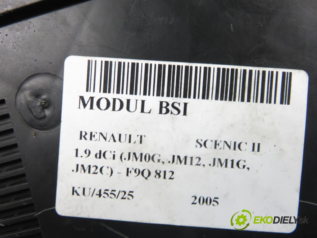 RENAULT SCENIC II (JM0/1_) MINIVAN 2005 88,00 1.9 dCi 120 - F9Q 812 1870,00 MODUL BSI 8200306032C ; S118399200F
