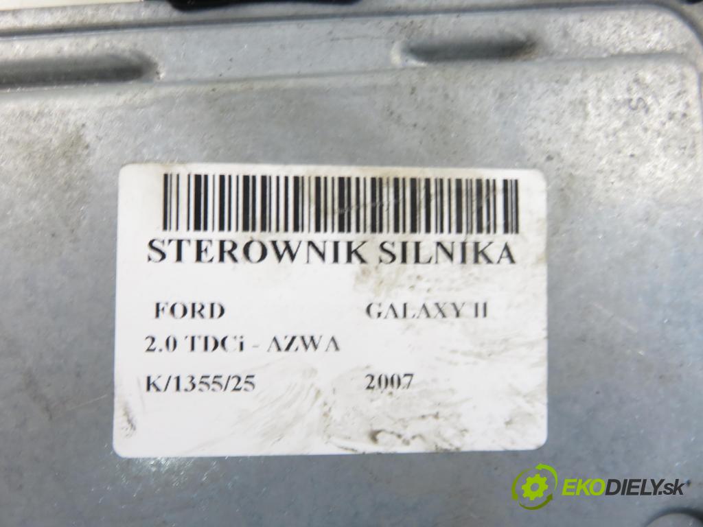 FORD GALAXY (WA6) MINIVAN 2007 96,00 2.0 TDCi - AZWA 1997,00 řídící jednotka motora 5WS40417IT ; 6G9112A650NJ