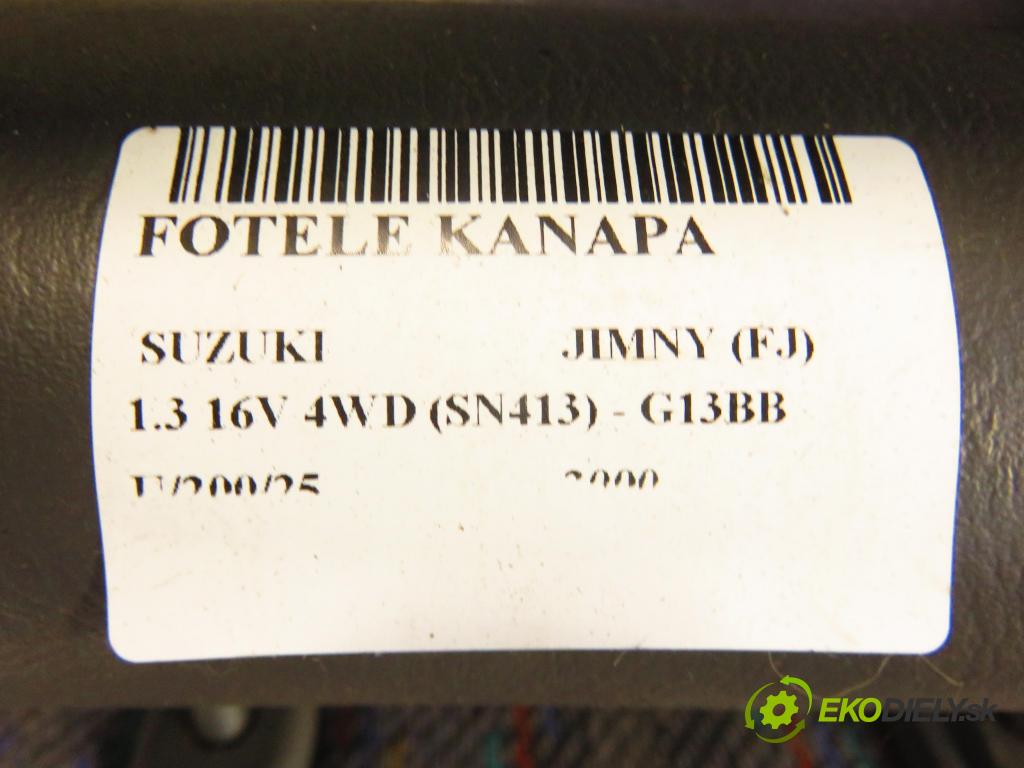 SUZUKI JIMNY (FJ) SUV 2000 59,00 1.3 16V 4WD (SN413) - G13BB 1298,00 sedadla sedačky sedadlo