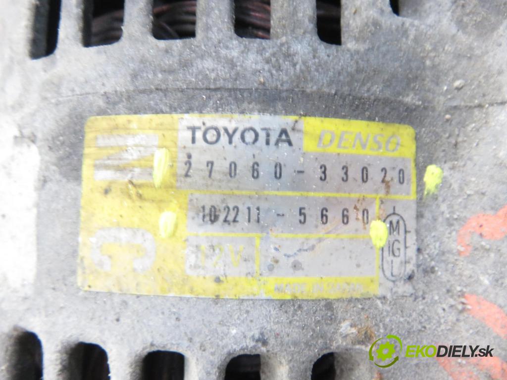 TOYOTA YARIS (_P1_) HB 2005 55,00 1.4 D-4D (NLP10_) - 1ND-TV 1364,00 Alternátor 2706033020 (Alternátor)