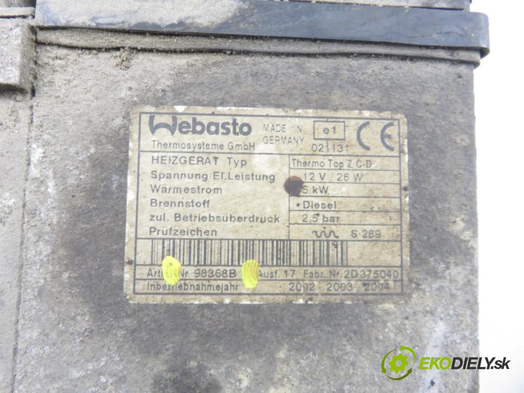 CHRYSLER VOYAGER IV (RG, RS) MINIVAN 2002 105,00 2.5 CRD 143 - ENJ 2499,00 Webasto 98368B ; 66724A (Webasto (nezávislé topení))