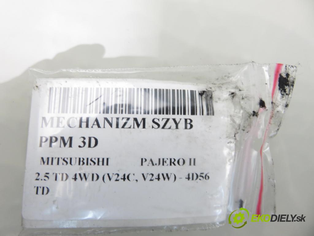 MITSUBISHI PAJERO II (V3_W, V2_W, V4_W) TERENOWY 1996 73,00 2.5 TD 99 - 4D56 TD 2477,00 mechanismus oken PPM 3D