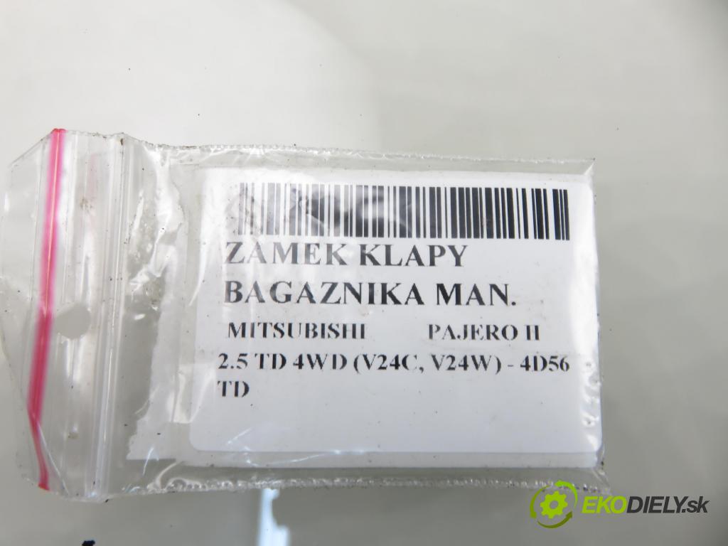 MITSUBISHI PAJERO II (V3_W, V2_W, V4_W) TERENOWY 1996 73,00 2.5 TD 99 - 4D56 TD 2477,00 zámok dveří kufr MAN: