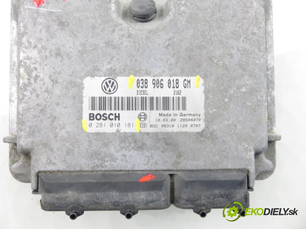 SKODA OCTAVIA I Combi (1U5) KOMBI 2001 66,00 1.9 TDI 4x4 - AGR 1896,00 řídící jednotka motora 038906018GM ; 0281010181