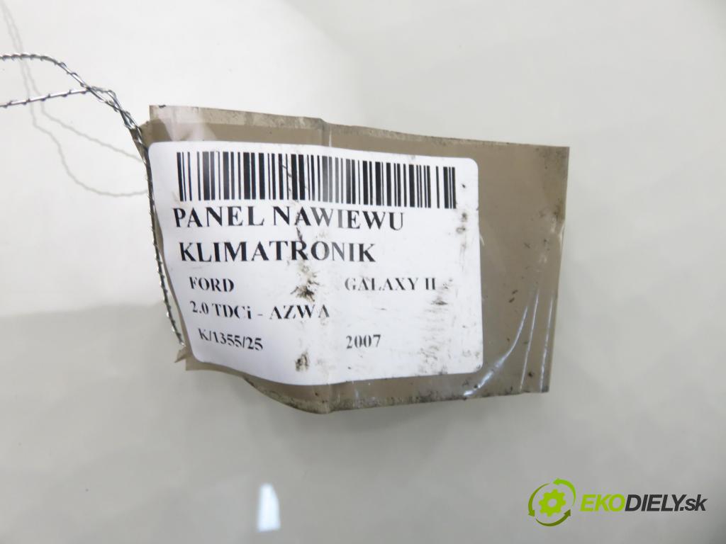FORD GALAXY (WA6) MINIVAN 2007 96,00 2.0 TDCi - AZWA 1997,00 Panel topení KLIMATRONIK 7S7T18C612AD