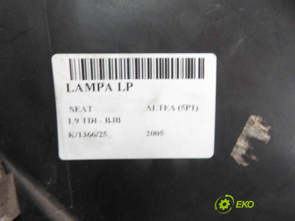 SEAT ALTEA (5P1) MINIVAN 2005 77,00 1.9 TDI PD 105 - BJB 1896,00 světlo LP 5P2941005