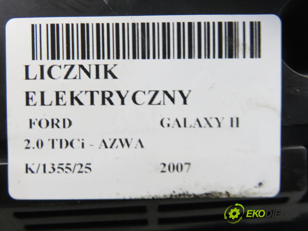 FORD GALAXY (WA6) MINIVAN 2007 96,00 2.0 TDCi - AZWA 1997,00 prístrojovka elektrický 6M2T10849CM ; 6M2T14C026AJ ; 6M2T14C088AJ