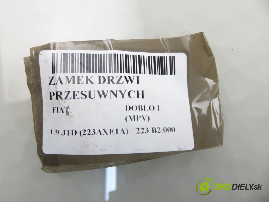 FIAT DOBLO nadwozie wielkoprzestrzenne (MPV) (119_, 223_) KOMBIVAN 2002 74,00 1.9 JTD 100 - 182 B9.000 1910,00 zámok dveře posúvne