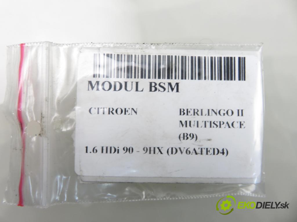 CITROEN BERLINGO MULTISPACE (B9) KOMBIVAN 2009 66,00 1.6 HDi 90 - 9HX (DV6ATED4) 1560,00 MODUL BSM 966470280
