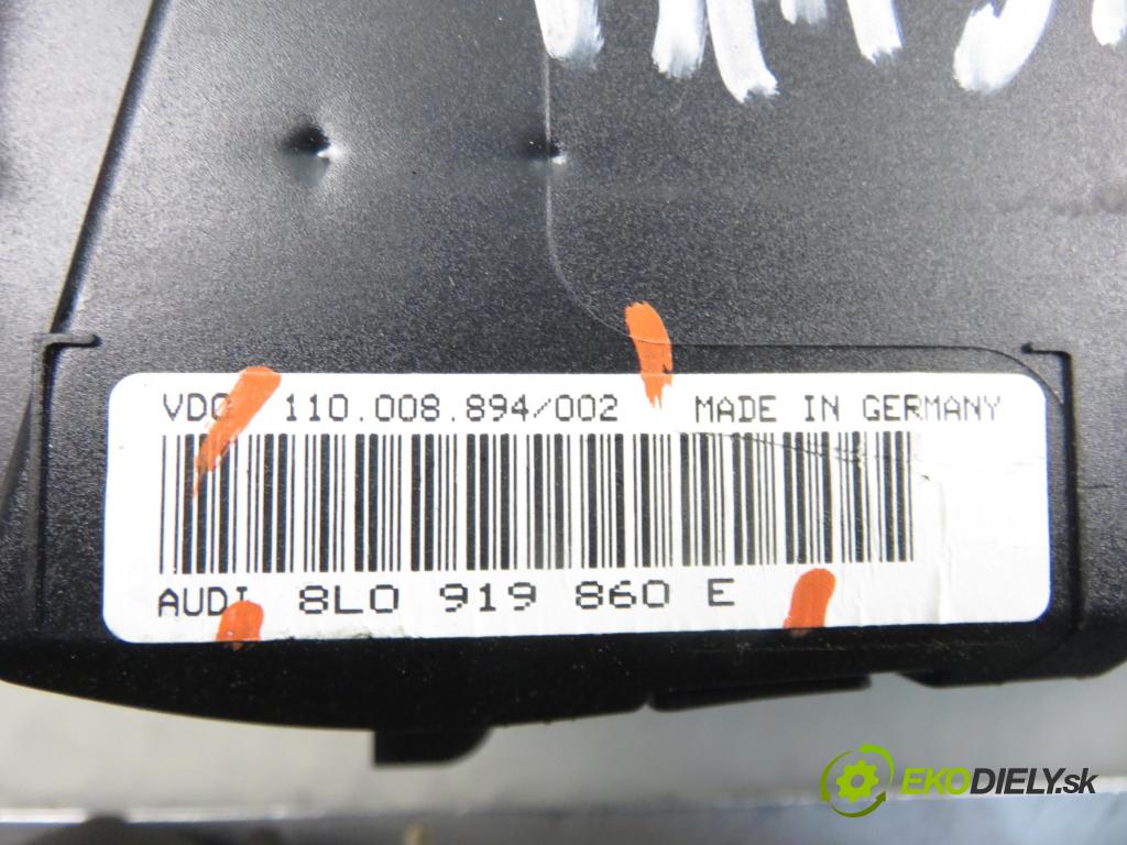 AUDI A3 (8L1) HB 2000 92,00 1.8 - AGN 1781,00 prístrojovka elektrický 8L0919860E ; 110008894002