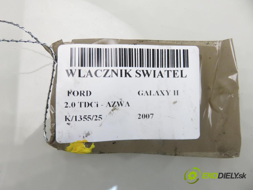 FORD GALAXY (WA6) MINIVAN 2007 96,00 2.0 TDCi - AZWA 1997,00 přepínač světla 6G9T13A024CE