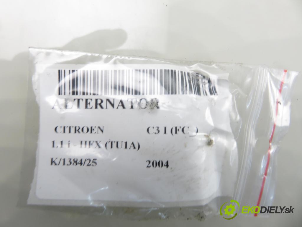 CITROEN C3 I (FC_) HB 2004 44,00 1.1 i - HFX (TU1A) 1124,00 Alternátor 9642879480 (Alternátor)