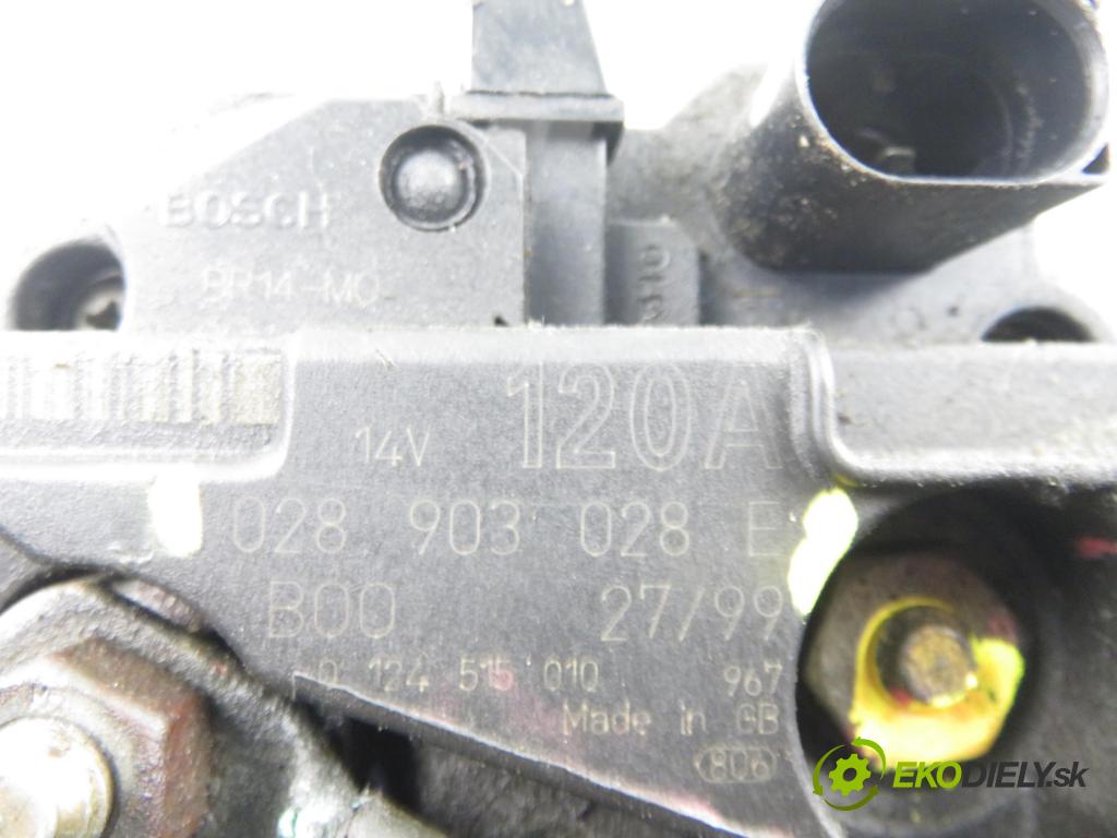 SKODA OCTAVIA I Combi (1U5) KOMBI 2001 66,00 1.9 TDI 4x4 - AGR 1896,00 Alternátor 028903028E (Alternátor)