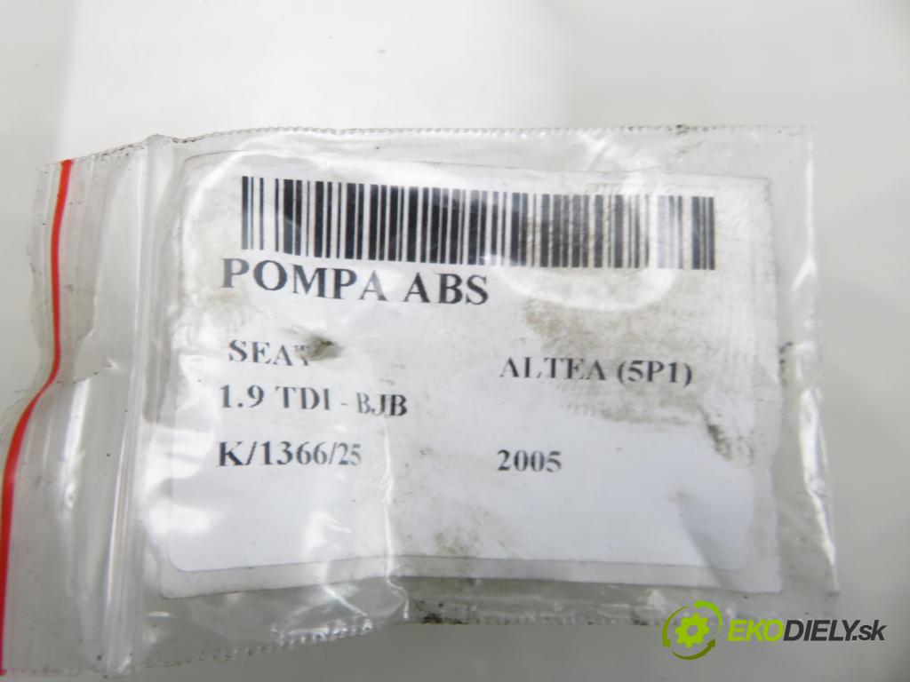 SEAT ALTEA (5P1) MINIVAN 2005 77,00 1.9 TDI PD 105 - BJB 1896,00 Pumpa ABS 1K0614117J ; 1K0907379P ; 10097003153 (Pumpa ABS)