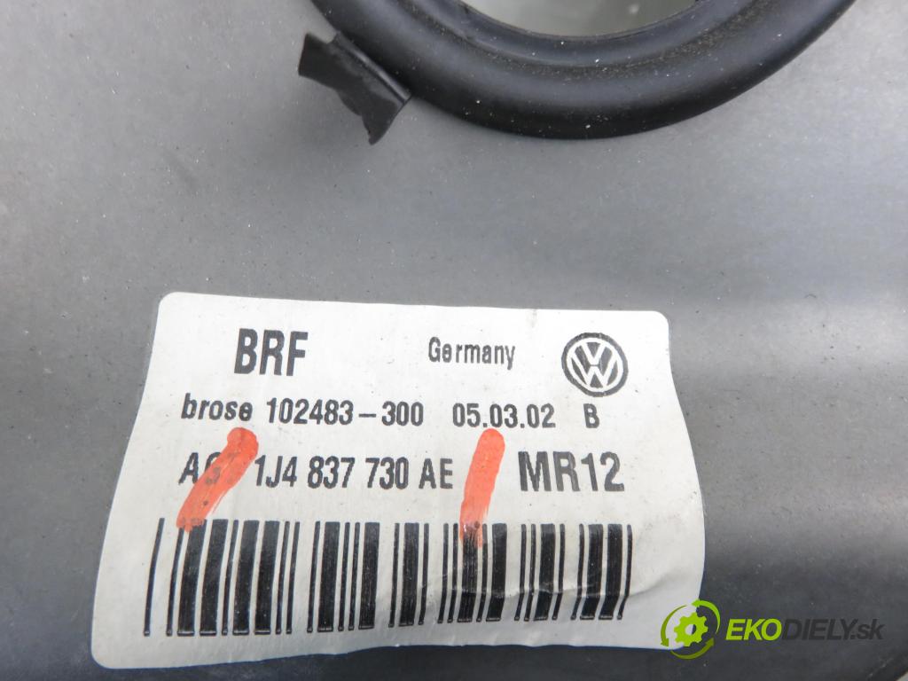 VW GOLF IV (1J1) HB 2002 74,00 1.9 TDI PD 101 - AXR 1896,00 mechanismus oken PPE 1J4837730AE ; 1C1959802A