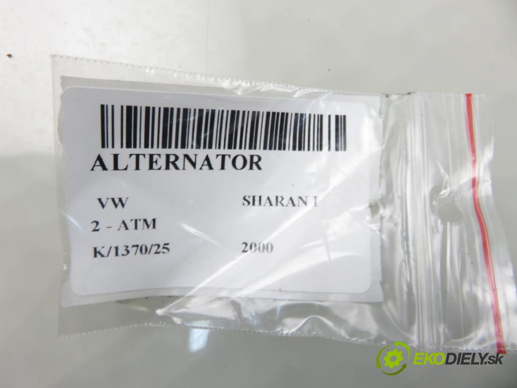 VW SHARAN (7M8, 7M9, 7M6) MINIVAN 2000 85,00 2 - ATM 1984,00 Alternátor 028903028E ; 0124515010 (Alternátor)