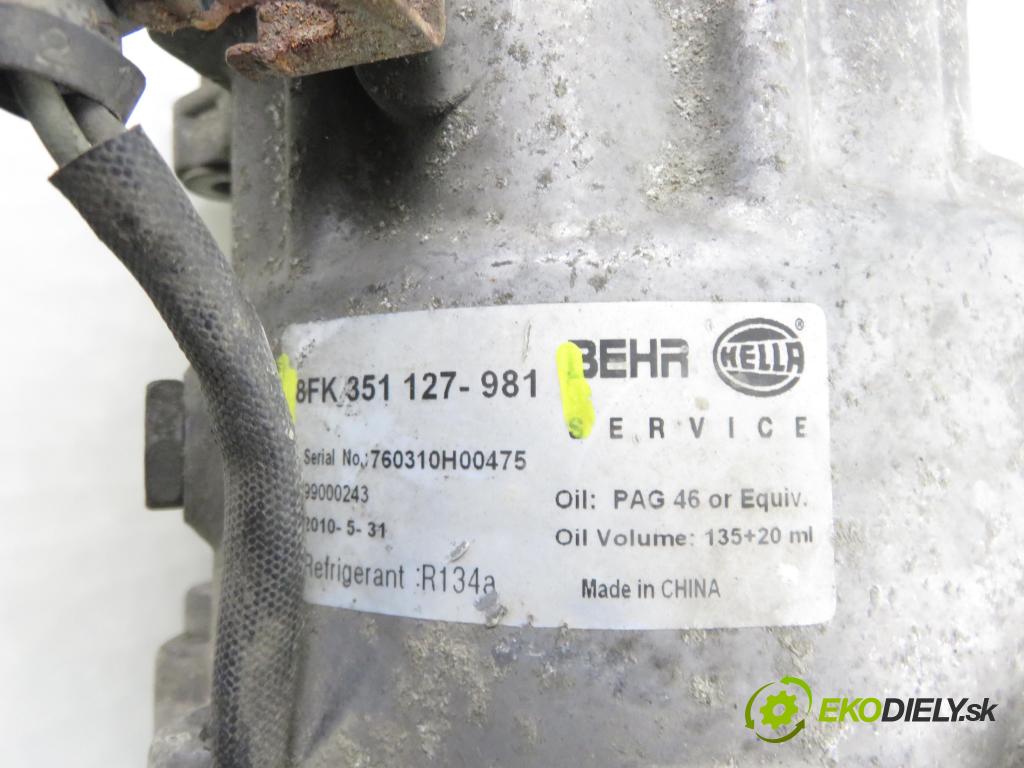 VW SHARAN (7M8, 7M9, 7M6) MINIVAN 2000 85,00 2 - ATM 1984,00 KOMPRESOR: klimatizácie 8FK351127981 (Kompresor klimatizácie)