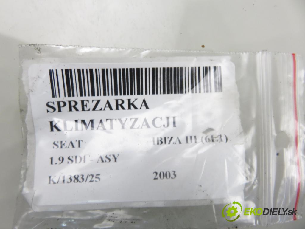 SEAT IBIZA III (6L1) HB 2003 47,00 1.9 SDI - ASY 1896,00 KOMPRESOR: klimatizácie 6Q0820803D ; 4472208126 (Kompresor klimatizácie)