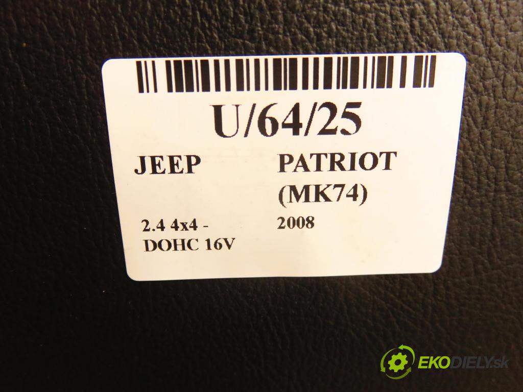 JEEP PATRIOT (MK74) SUV 2008 125,00 2.4 4x4 - DOHC 16V Dual VVT (ED3) 2360,00 sedadla sedačky